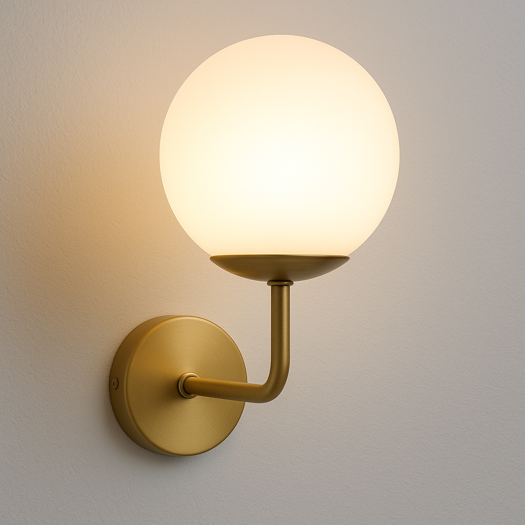 Luminária Arandela Moderna Clássica Metal Vidro Bucke - ABAZZUR™