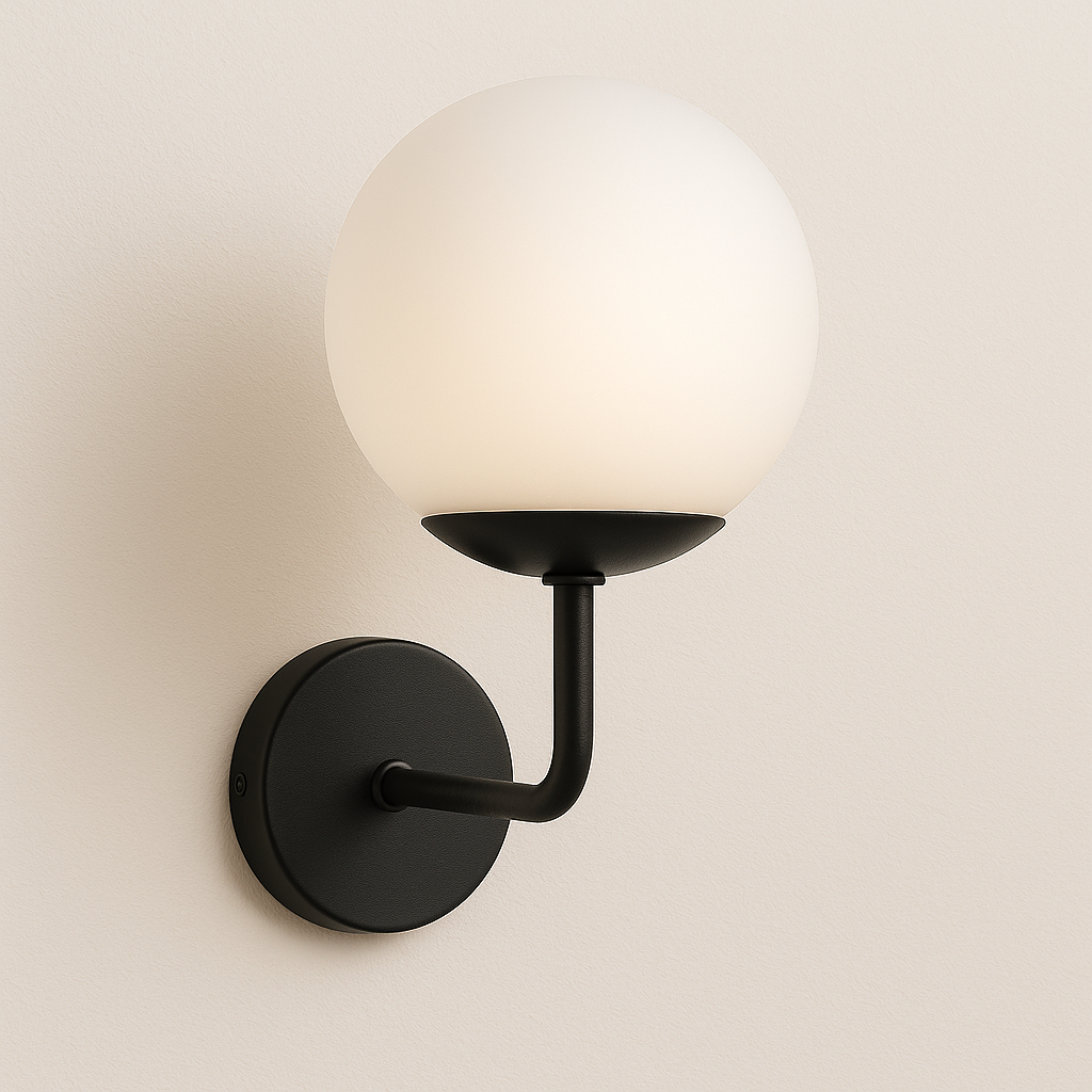 Luminária Arandela Moderna Clássica Metal Vidro Bucke - ABAZZUR™