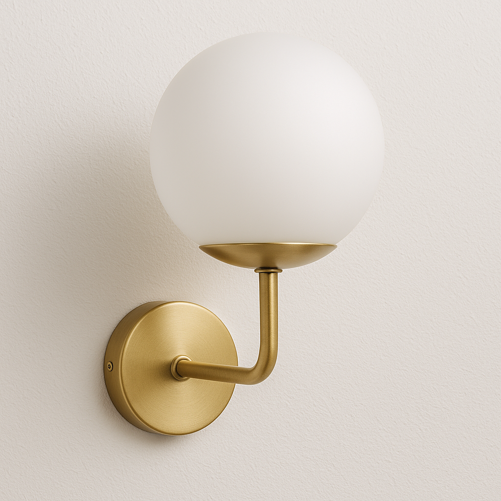 Luminária Arandela Moderna Clássica Metal Vidro Bucke - ABAZZUR™