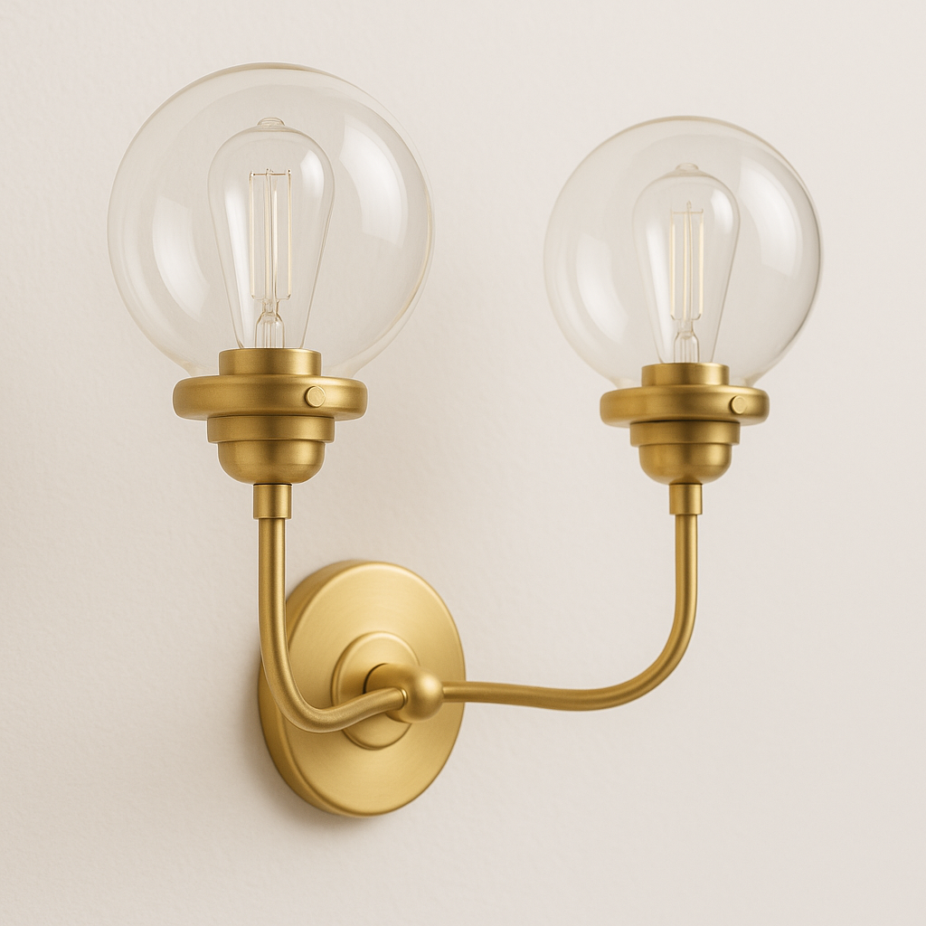 Luminária Arandela Moderna Clássica Minimalista Metal Vidro Slade - ABAZZUR™