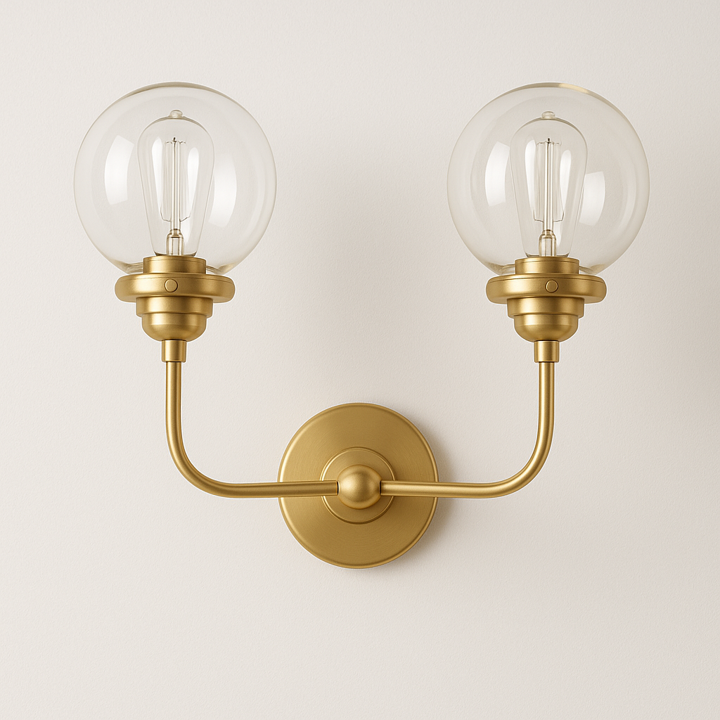 Luminária Arandela Moderna Clássica Minimalista Metal Vidro Slade - ABAZZUR™