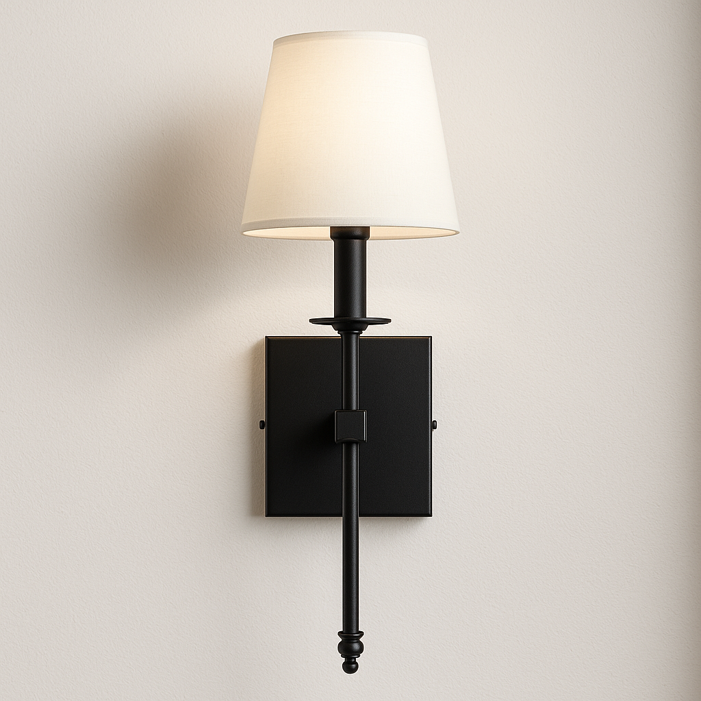 Luminária Arandela Moderna Clássica Tecido Metal Roeh - ABAZZUR™