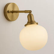 Luminária Arandela Moderna Clássica Vidro Metal Articulada Telheiras - ABAZZUR™