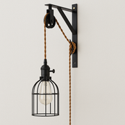 Luminária Arandela Moderna Industrial Retrô Aramada Corda Gannit - ABAZZUR™