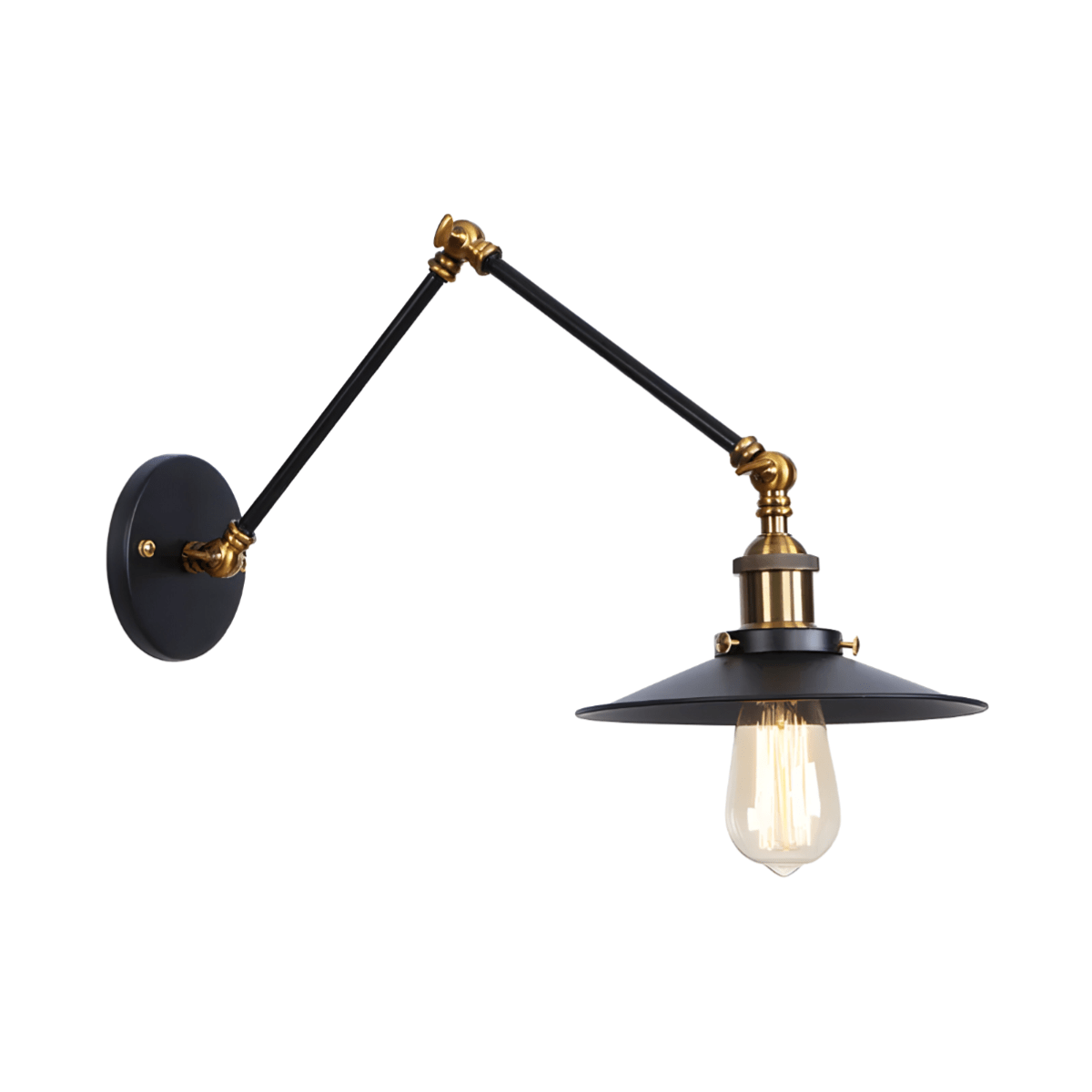 Luminária Arandela Moderna Industrial Retrô Articulada Metal Engle - ABAZZUR™