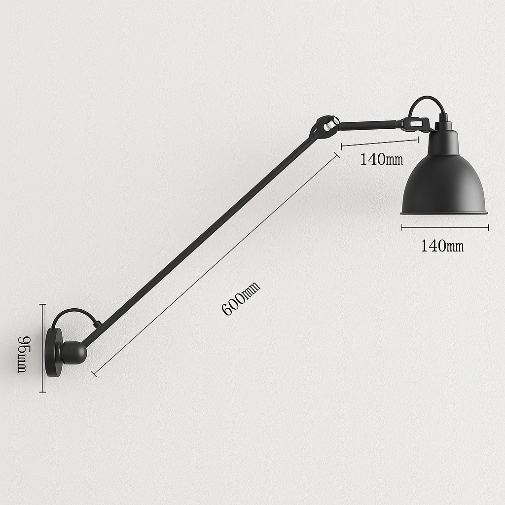 Luminária Arandela Moderna Industrial Retrô Articulada West End - ABAZZUR™