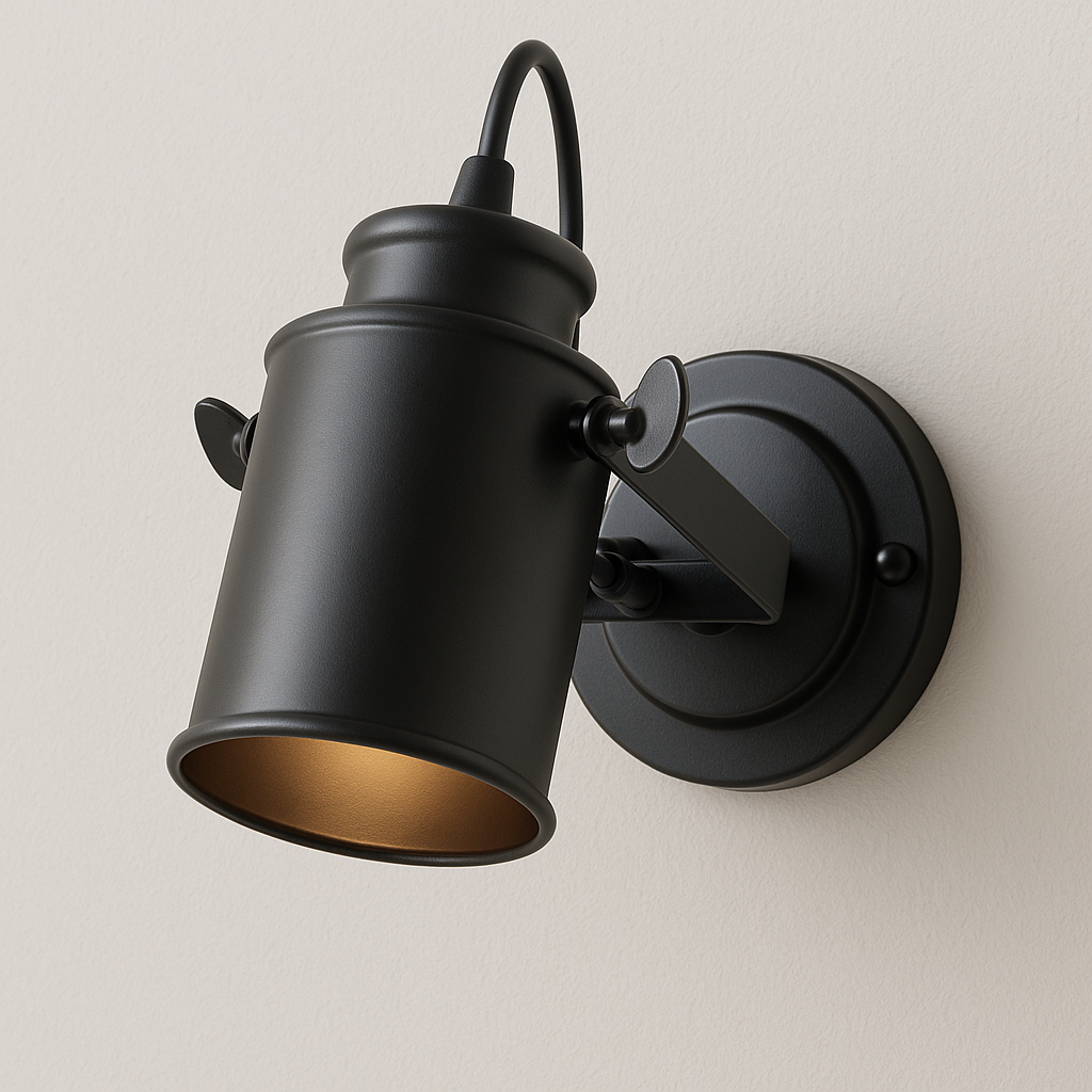 Luminária Arandela Moderna Industrial Vintage Retrô Articulada Metal Satchi - ABAZZUR™