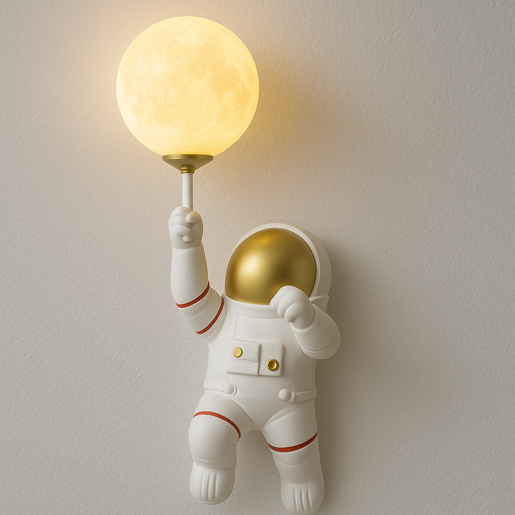 Luminária Arandela Moderna Infantil Acrílico Astronaut - ABAZZUR™