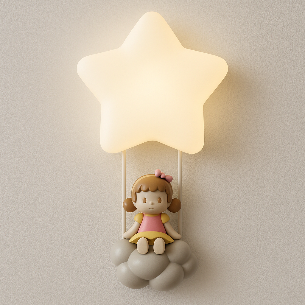 Luminária Arandela Moderna Infantil LED Acrílico Dream Cava - ABAZZUR™