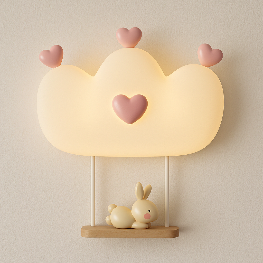 Luminária Arandela Moderna Infantil LED Acrílico Dream Cava - ABAZZUR™