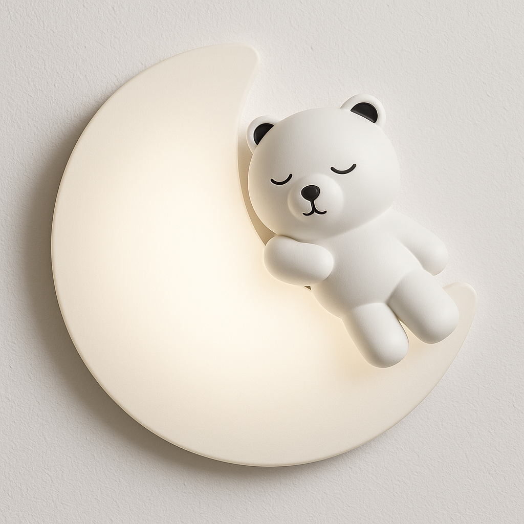 Luminária Arandela Moderna Infantil LED Acrílico Moon - ABAZZUR™