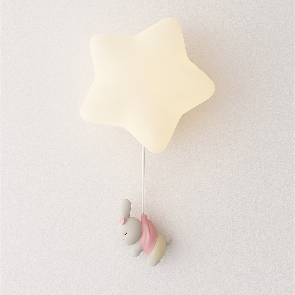 Luminária Arandela Moderna Infantil Resina Star - ABAZZUR™