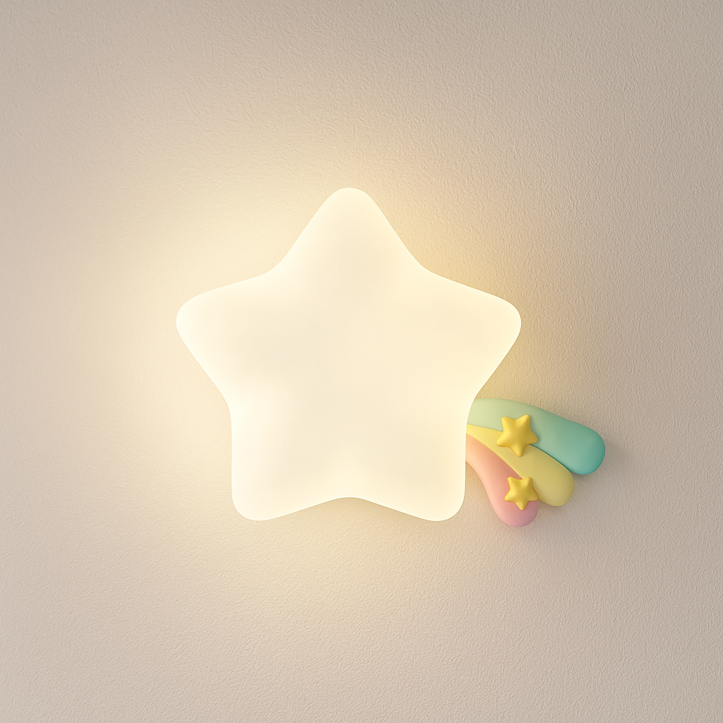 Luminária Arandela Moderna Infantil Resina Star - ABAZZUR™