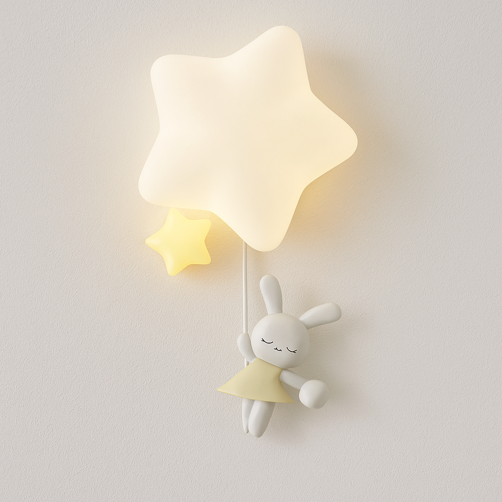 Luminária Arandela Moderna Infantil Resina Star - ABAZZUR™