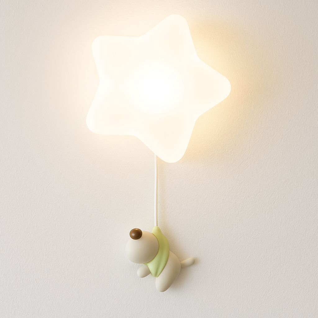 Luminária Arandela Moderna Infantil Resina Star - ABAZZUR™