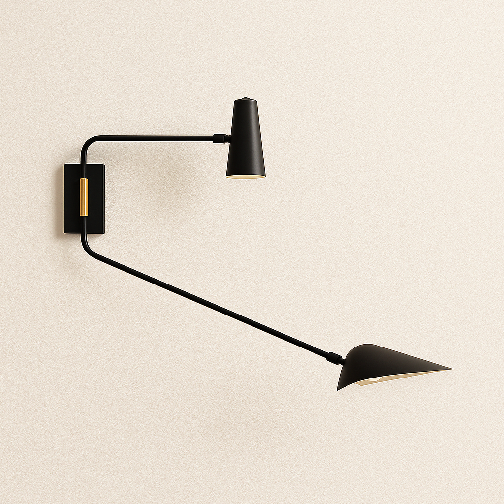 Luminária Arandela Moderna Minimalista Articulada Latão Alamo - ABAZZUR™