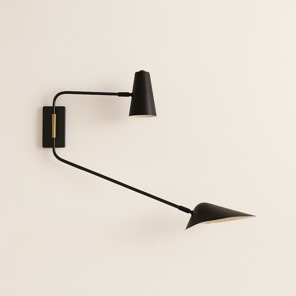Luminária Arandela Moderna Minimalista Articulada Latão Alamo - ABAZZUR™