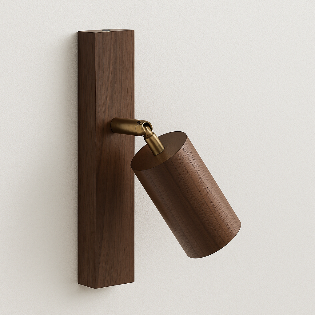 Luminária Arandela Moderna Minimalista Articulada Madeira Arta - ABAZZUR™