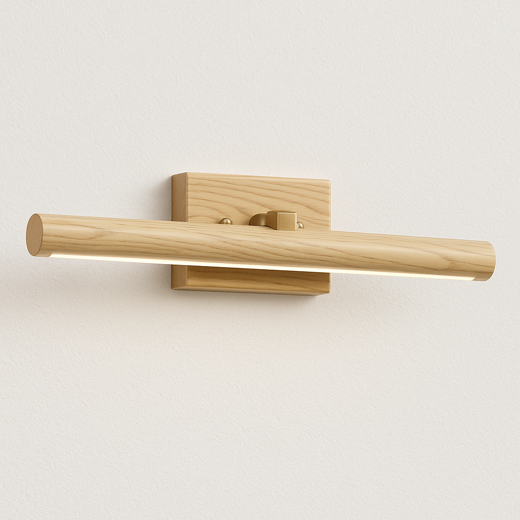 Luminária Arandela Moderna Minimalista Articulada Madeira Metal Javel - ABAZZUR™