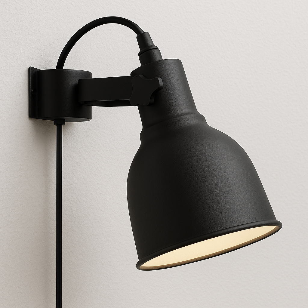 Luminária Arandela Moderna Minimalista Articulada Metal Aston - ABAZZUR™