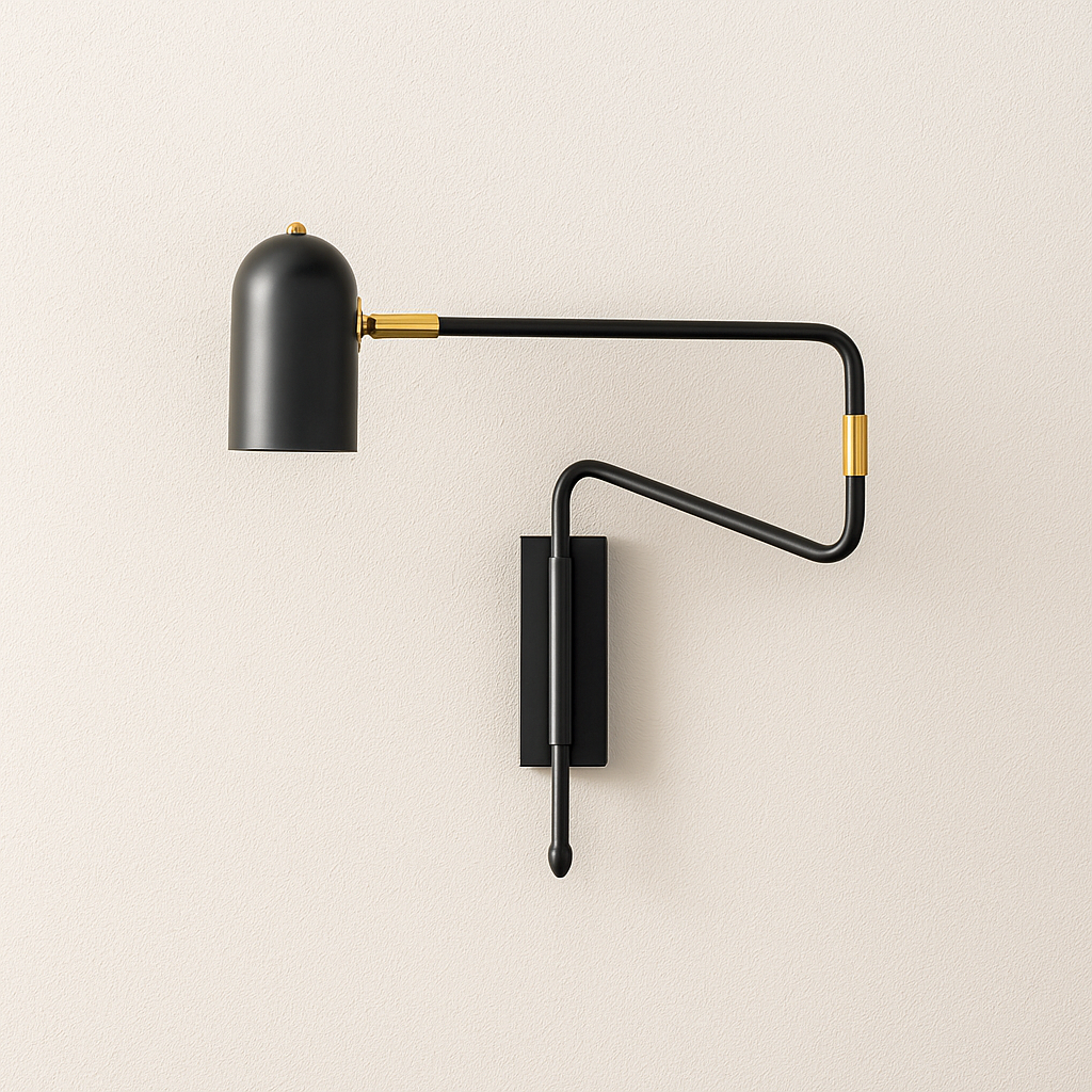 Luminária Arandela Moderna Minimalista Articulada Metal Capit - ABAZZUR™