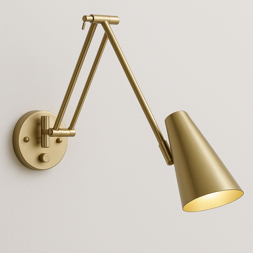 Luminária Arandela Moderna Minimalista Articulada Metal Ebisu - ABAZZUR™