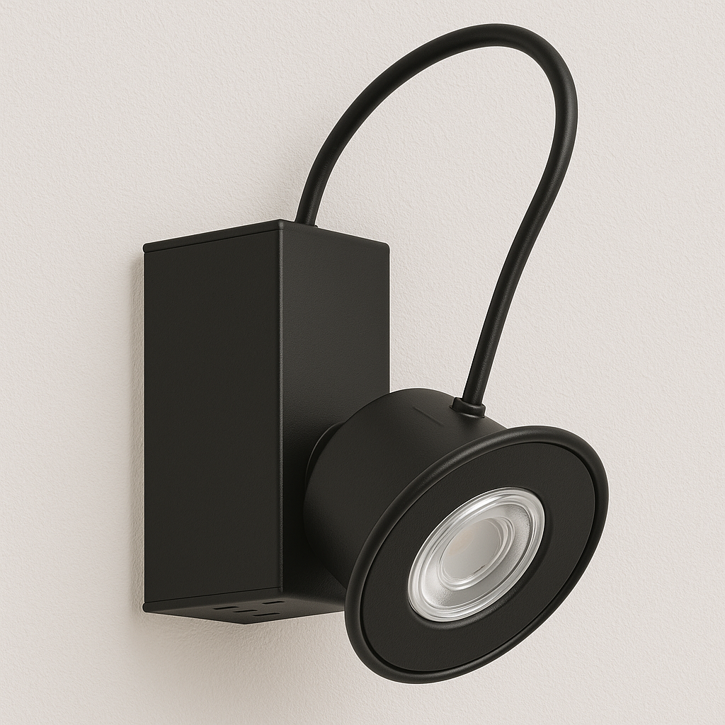 Luminária Arandela Moderna Minimalista Articulada Metal Hove - ABAZZUR™