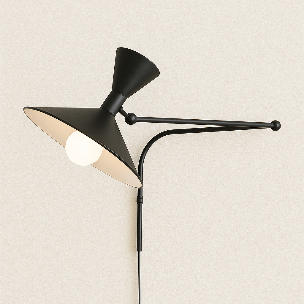 Luminária Arandela Moderna Minimalista Articulada Metal Jamsi - ABAZZUR™