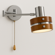 Luminária Arandela Moderna Minimalista Articulada Metal Madeira Kerns - ABAZZUR™