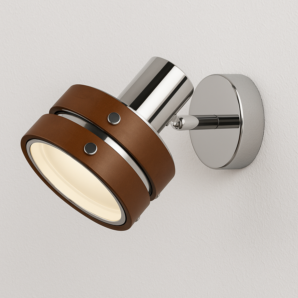 Luminária Arandela Moderna Minimalista Articulada Metal Madeira Kerns - ABAZZUR™