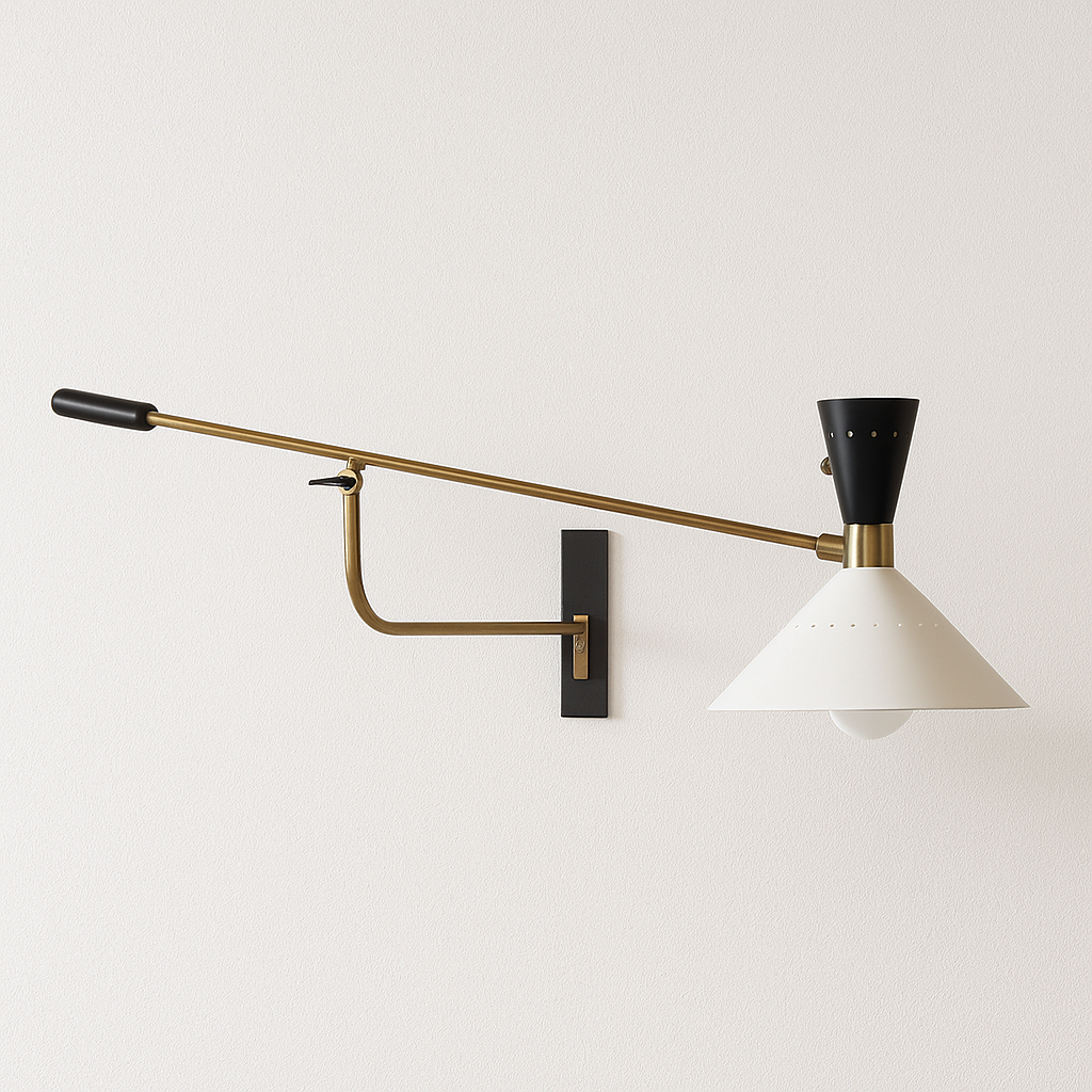 Luminária Arandela Moderna Minimalista Articulada Metal Sodo - ABAZZUR™