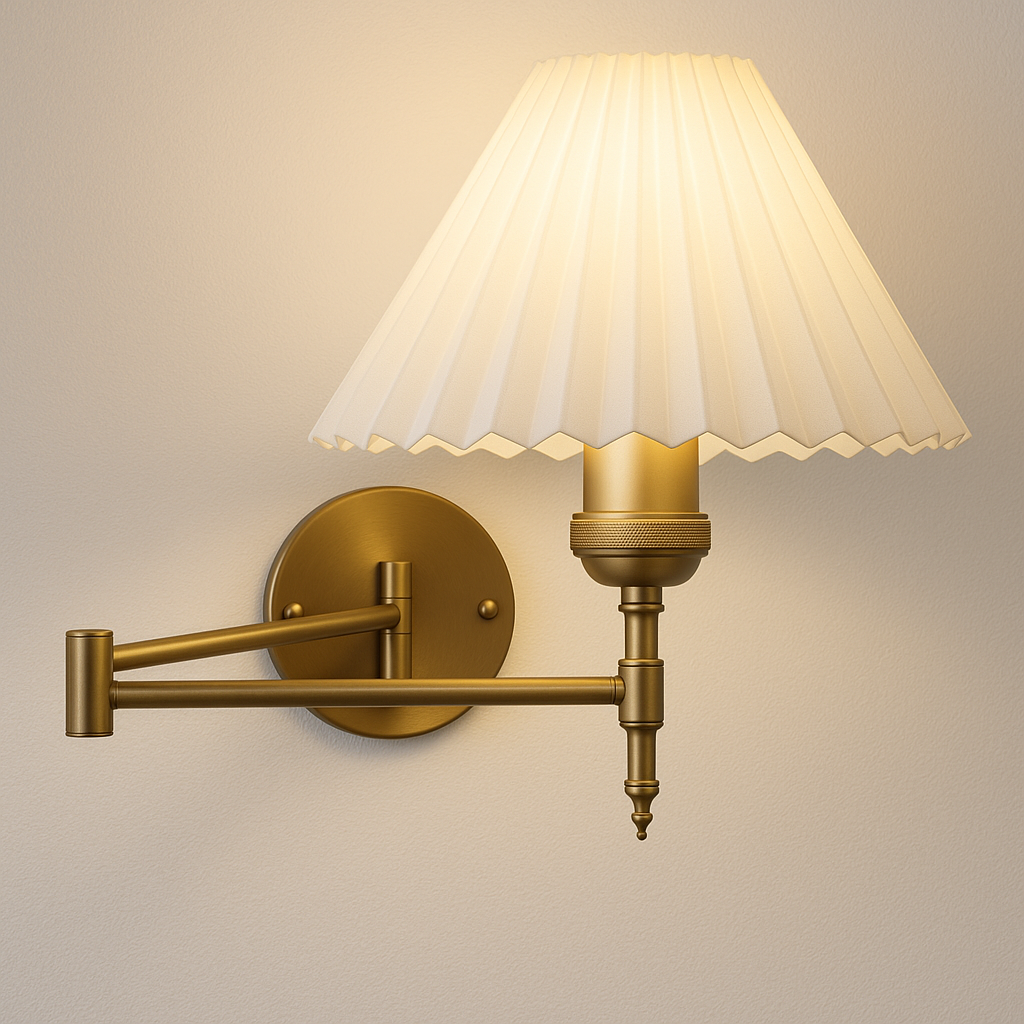 Luminária Arandela Moderna Minimalista Articulada Metal Tecido Soho - ABAZZUR™