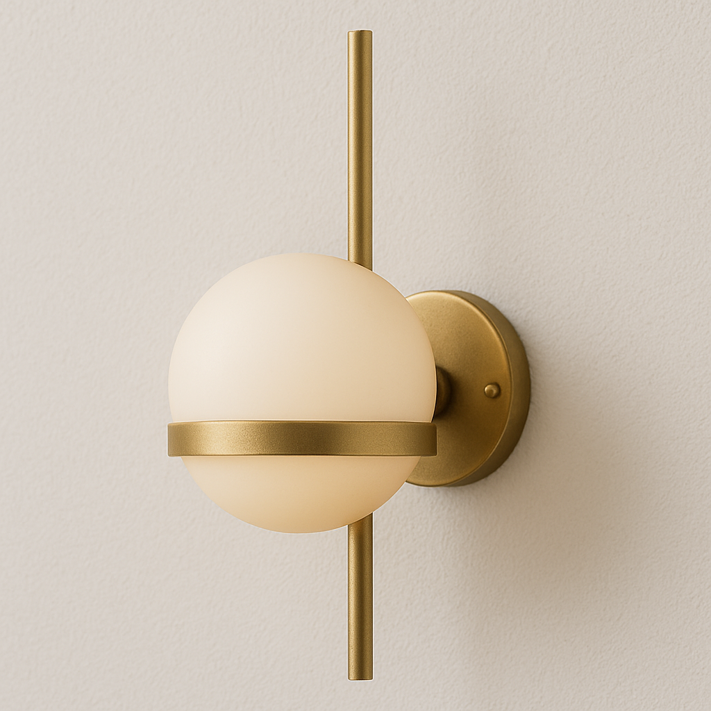 Luminária Arandela Moderna Minimalista Bola Vidro Metal Chels - ABAZZUR™