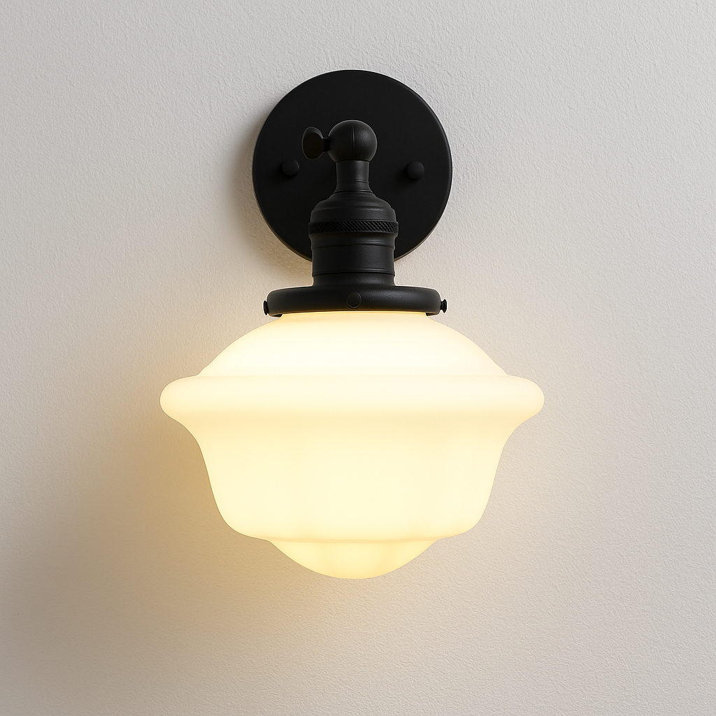 Luminária Arandela Moderna Minimalista Clássica Metal Vidro Enid - ABAZZUR™