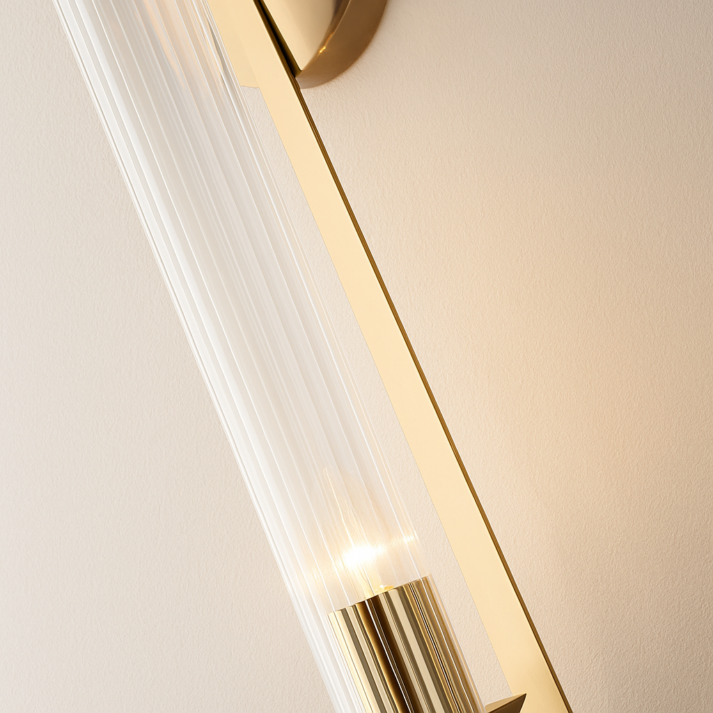 Luminária Arandela Moderna Minimalista Clássica Metal Vidro Kallio - ABAZZUR™