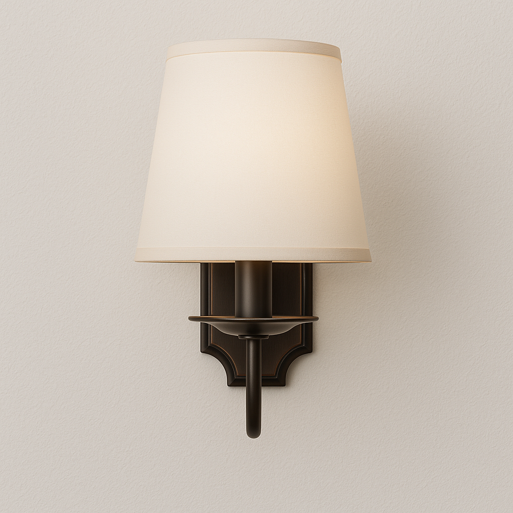 Luminária Arandela Moderna Minimalista Clássica Tecido Metal Eustn - ABAZZUR™
