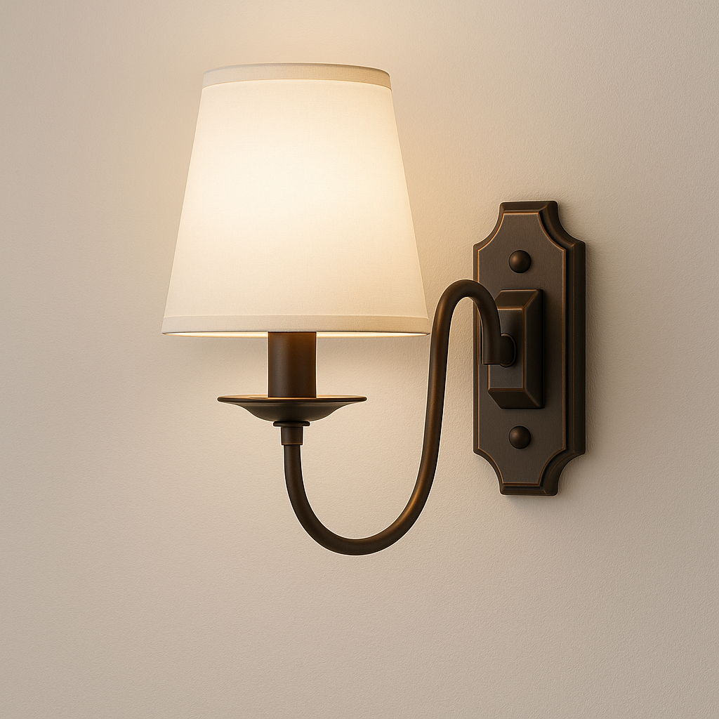 Luminária Arandela Moderna Minimalista Clássica Tecido Metal Eustn - ABAZZUR™