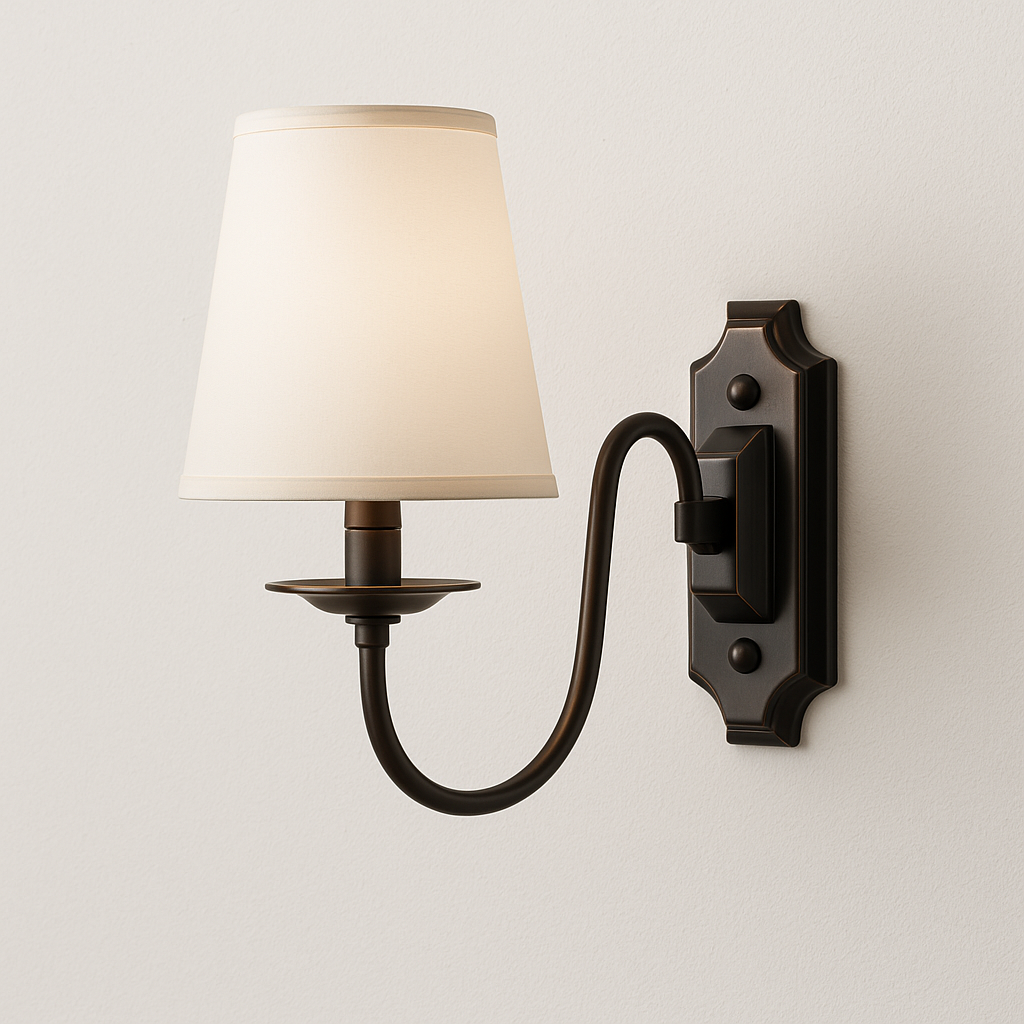 Luminária Arandela Moderna Minimalista Clássica Tecido Metal Eustn - ABAZZUR™