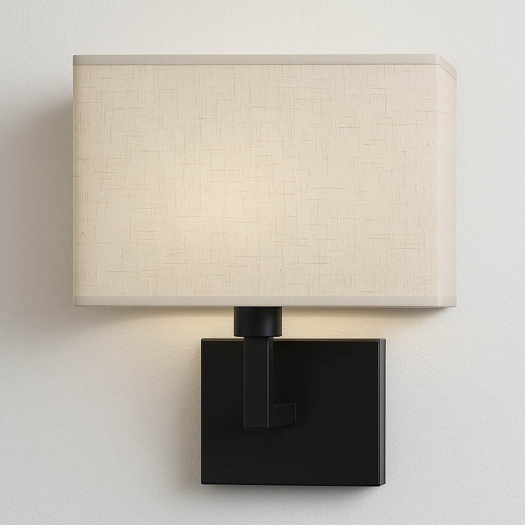 Luminária Arandela Moderna Minimalista Clássico LED Tecido Bayou - ABAZZUR™