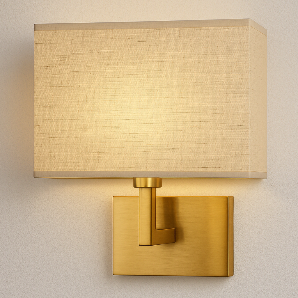 Luminária Arandela Moderna Minimalista Clássico LED Tecido Bayou - ABAZZUR™