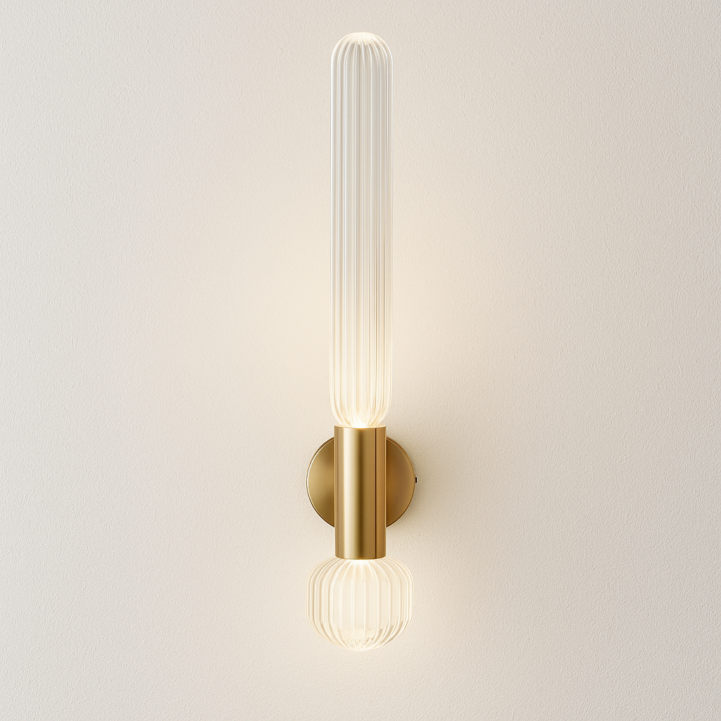 Luminária Arandela Moderna Minimalista Clássico Metal Vidro Orono - ABAZZUR™