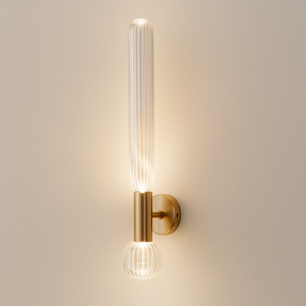 Luminária Arandela Moderna Minimalista Clássico Metal Vidro Orono - ABAZZUR™