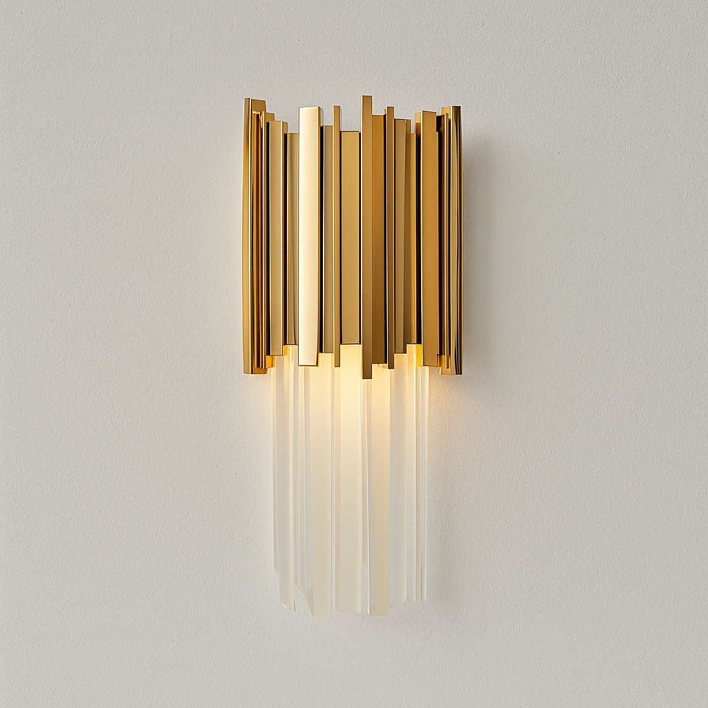 Luminária Arandela Moderna Minimalista Cristal Metal Flon - ABAZZUR™