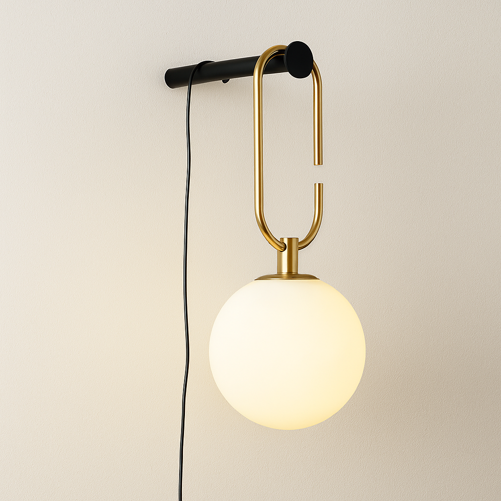 Luminária Arandela Moderna Minimalista Globo de Vidro Gardens - ABAZZUR™