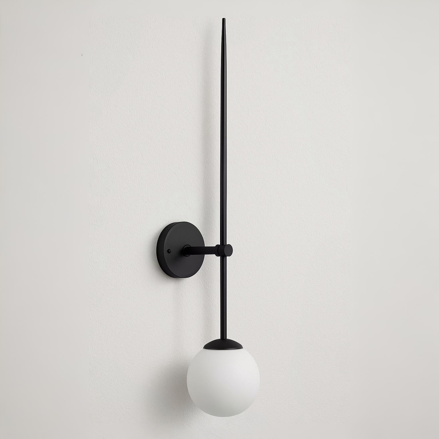 Luminária Arandela Moderna Minimalista Globo de Vidro Metal Bywar - ABAZZUR™