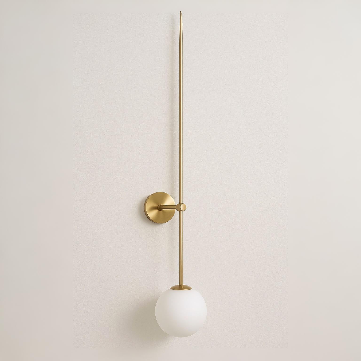 Luminária Arandela Moderna Minimalista Globo de Vidro Metal Bywar - ABAZZUR™