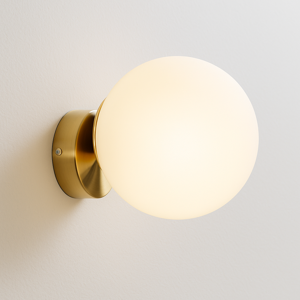 Luminária Arandela Moderna Minimalista Globo de Vidro Olby - ABAZZUR™