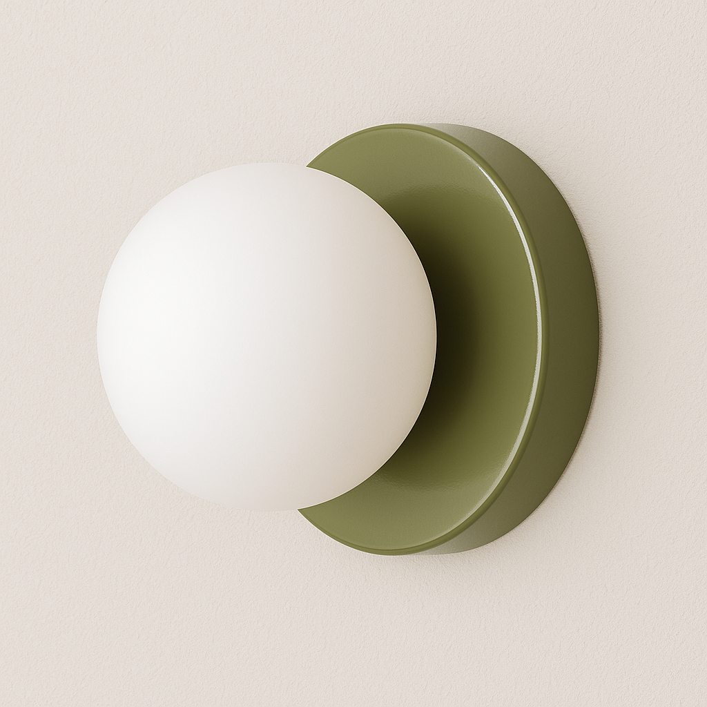 Luminária Arandela Moderna Minimalista Globo Vidro Croft - ABAZZUR™