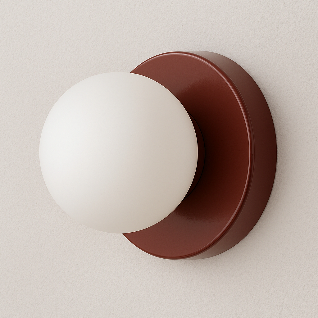 Luminária Arandela Moderna Minimalista Globo Vidro Croft - ABAZZUR™