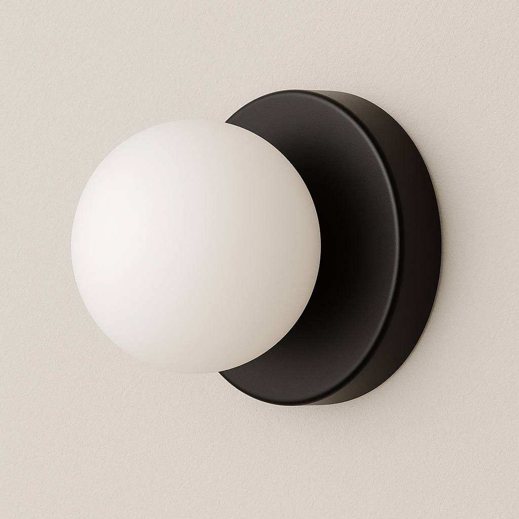 Luminária Arandela Moderna Minimalista Globo Vidro Croft - ABAZZUR™